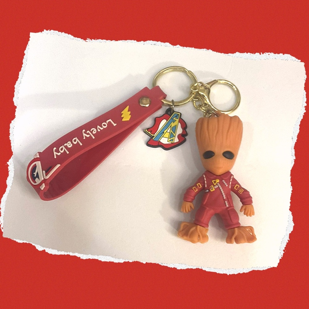 Lovely Baby Groot Keychain/bag charm NIP